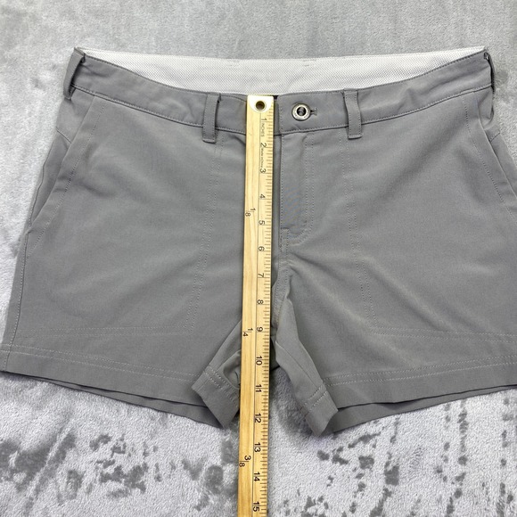 Patagonia Happy Hike Shorts Women's Gray Walking Sz 6 Fit 32" Outdoor Activewear - Picture 2 of 11